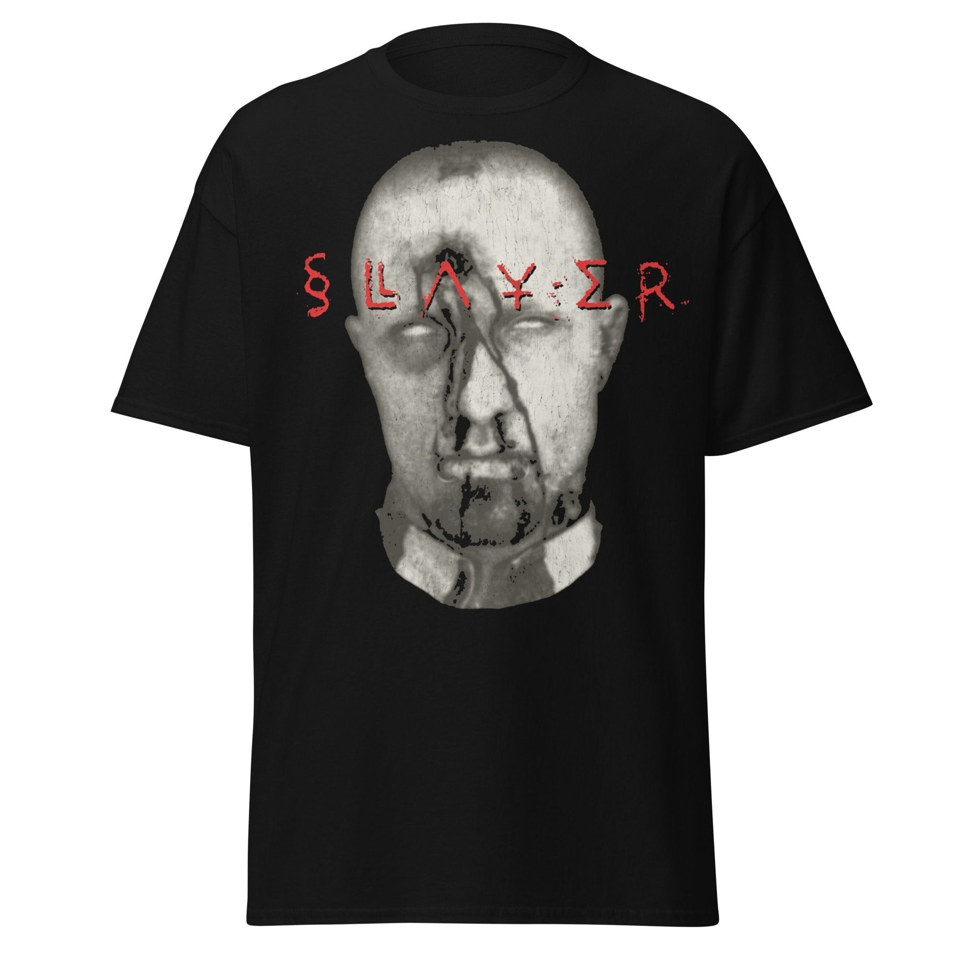Stakes Slayer Blank Eyes Jumbo Print T-shirt Black