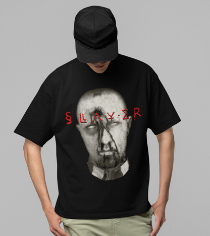 Stakes Slayer Blank Eyes Jumbo Print T-shirt Black