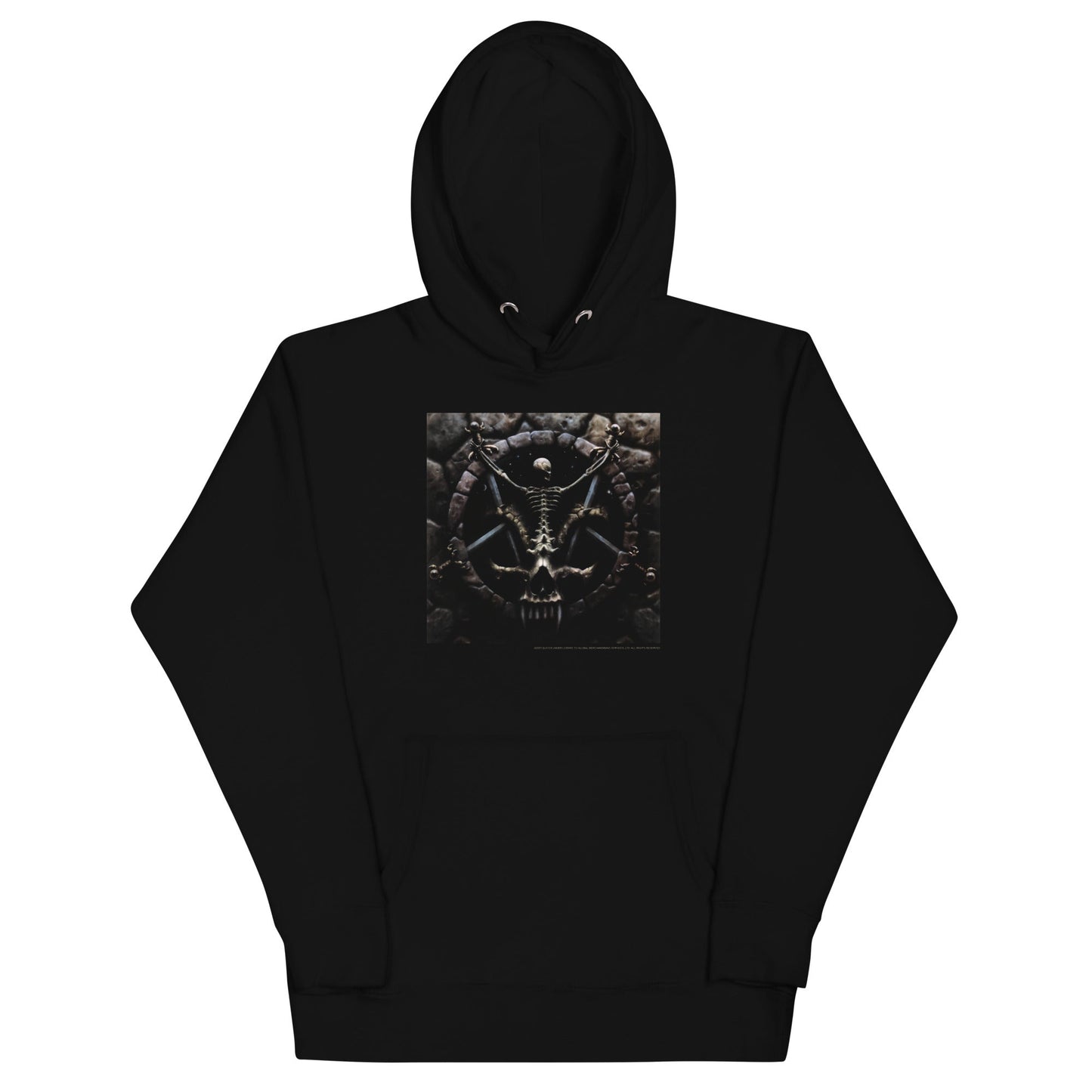 Stakes Slayer - Skeleton Pentagram Hoodie Black