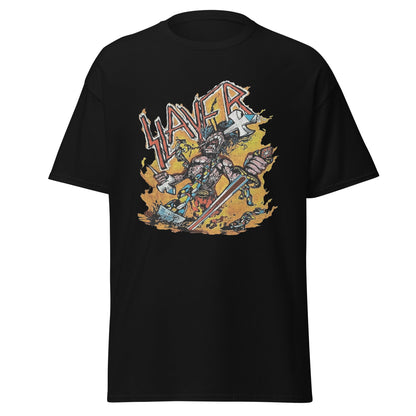 Stakes Slayer - Slain By The Sword Jumbo Print T-Shirt Black