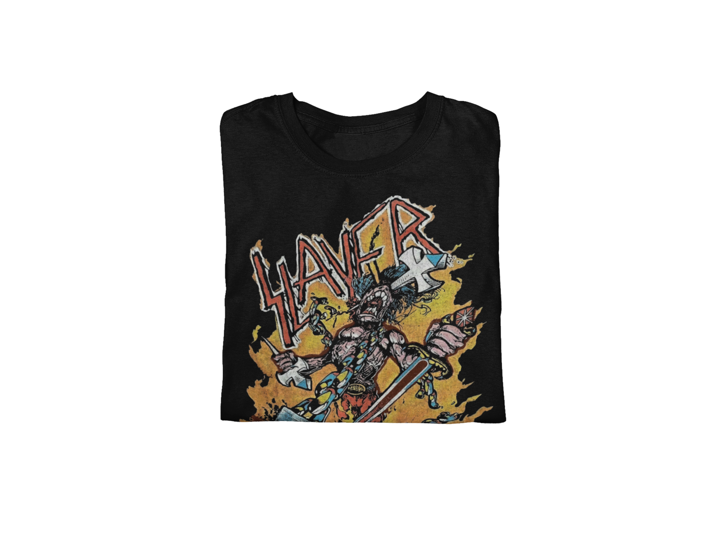 Stakes Slayer - Slain By The Sword Jumbo Print T-Shirt Black