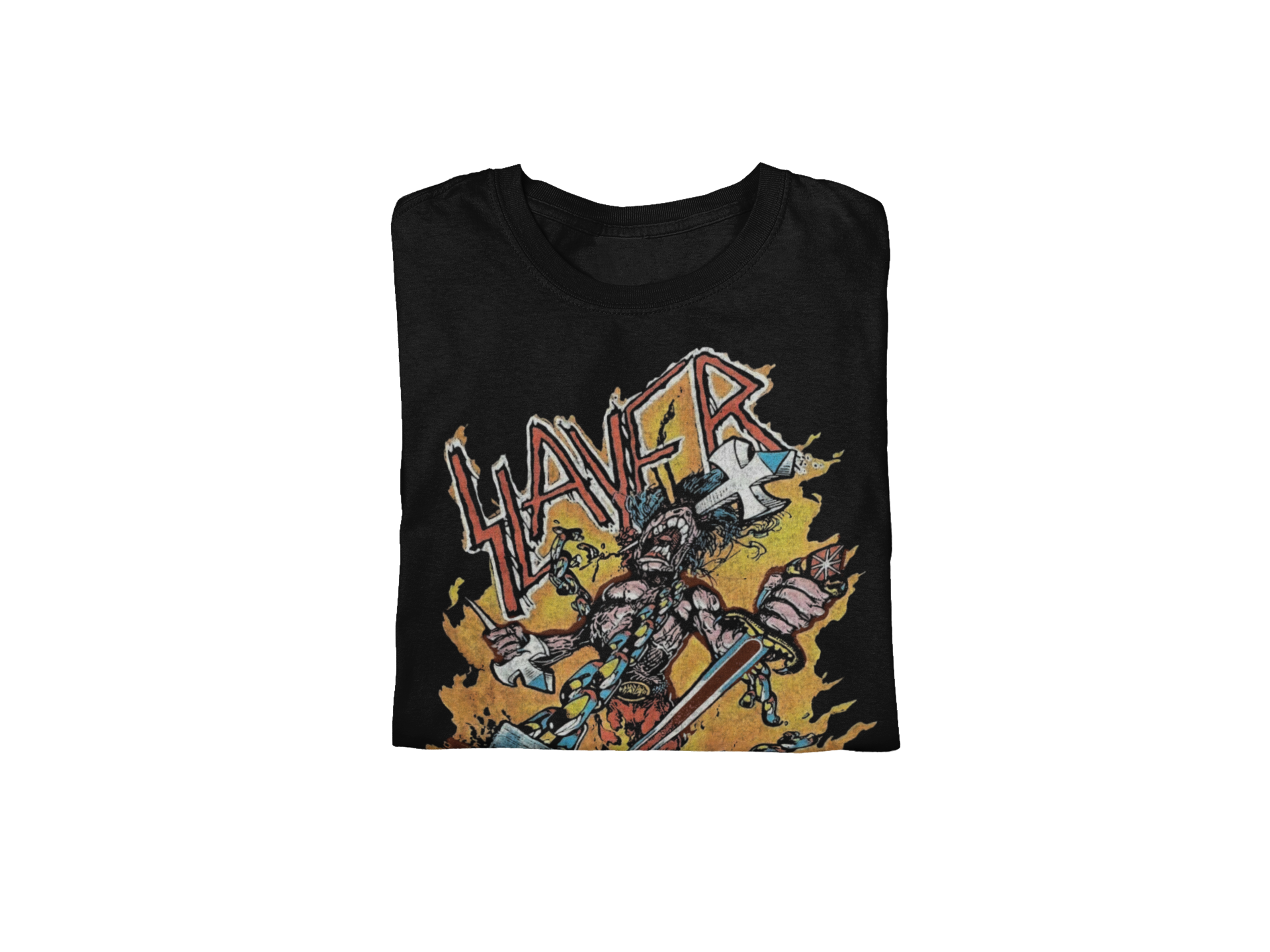 Stakes Slayer - Slain By The Sword Jumbo Print T-Shirt Black