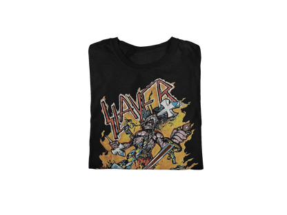 Stakes Slayer - Slain By The Sword Jumbo Print T-Shirt Black