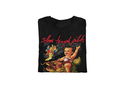 Stakes Stone Temple Pilots - Purple Jumbo Print T-Shirt Black