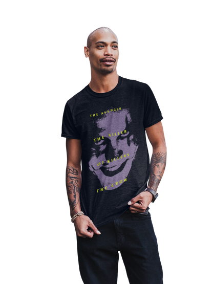 Stakes The Crow - Avenger Jumbo Print T-Shirt Black