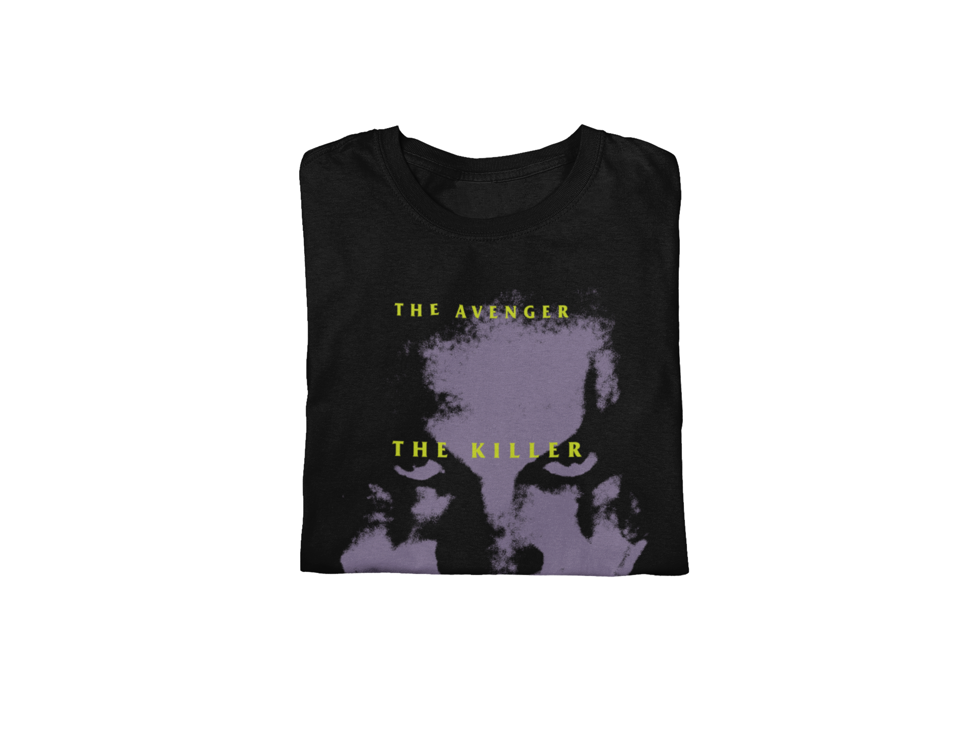 Stakes The Crow - Avenger Jumbo Print T-Shirt Black