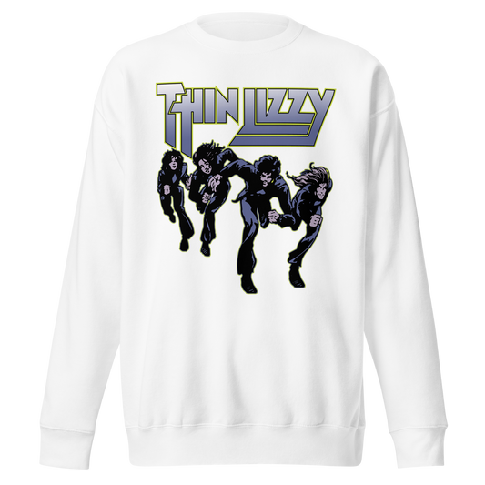 Stakes Thin Lizzy Jailbreakers Jumbo Print Sweatshirt White