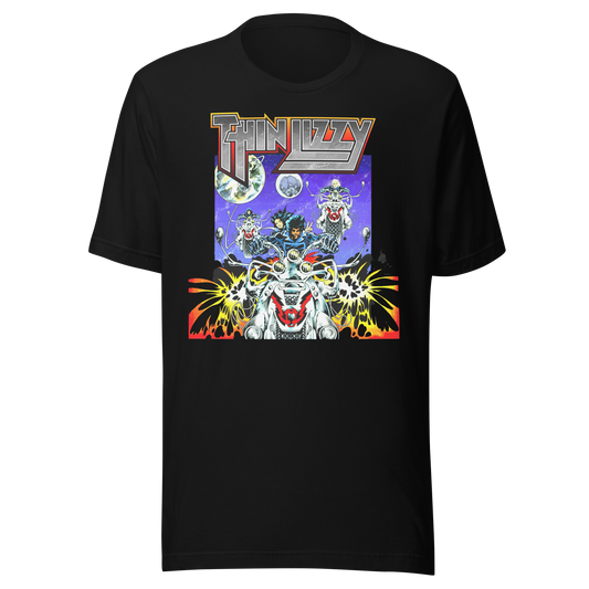 Stakes Thin Lizzy Night Riders T-Shirt Black