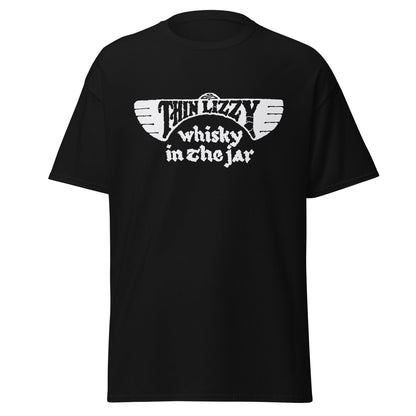 Stakes Thin Lizzy - Whiskey Jumbo Print T-Shirt Black