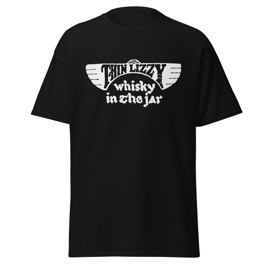 Stakes Thin Lizzy - Whiskey Jumbo Print T-Shirt Black