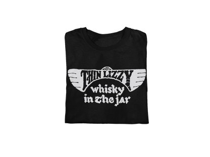 Stakes Thin Lizzy - Whiskey Jumbo Print T-Shirt Black
