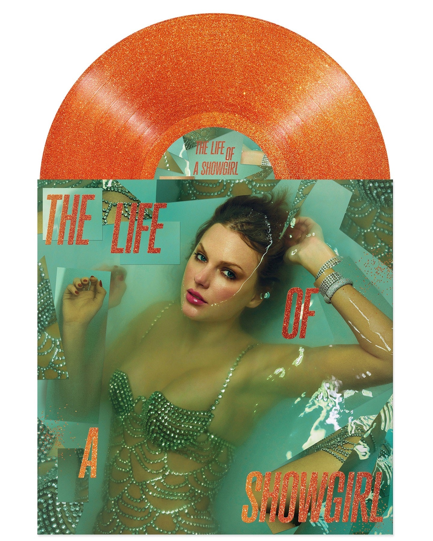 Taylor Swift The Life Of A Showgirl [Sweat And Vanilla Perfume Portofino Orange Glitter Vinyl]