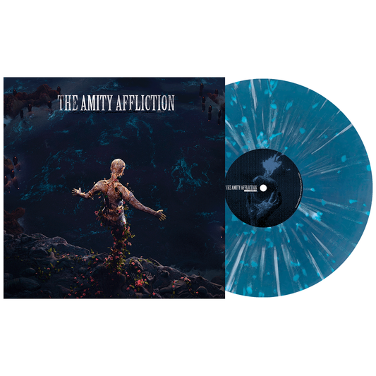 The Amity Affliction Let The Ocean Take Me (Redux) (Sea Blue with Heavy White Colored Splatter)