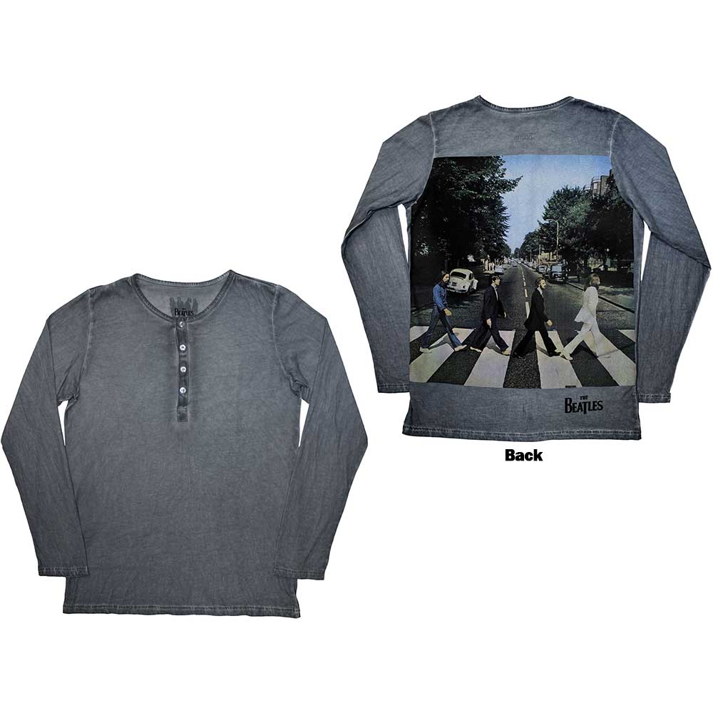 The Beatles Abbey Road Back Print Stone Wash Blue