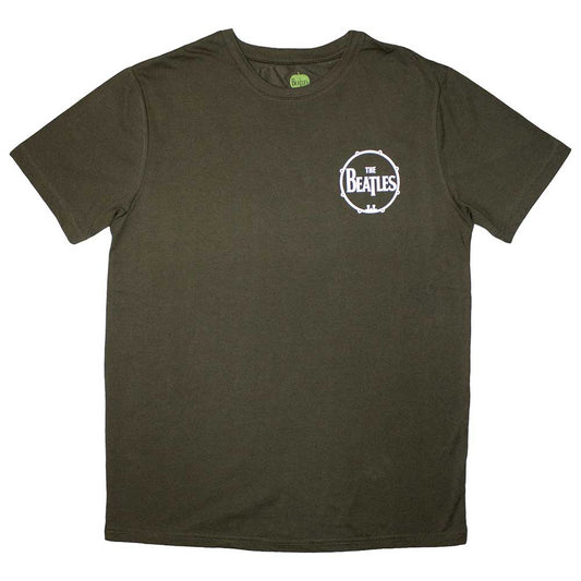 The Beatles Mini Drum Logo Green