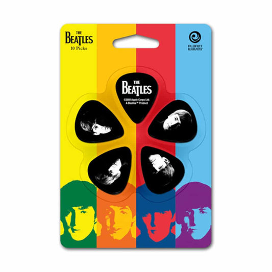 The Beatles Planet Waves 1CBK610B2 Beatles Guitar Picks Meet The Beatles 10 Pack Heavy