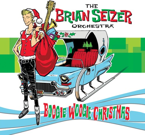 The Brian Setzer Orchestra Boogie Woogie Christmas (Green & White Splatter Colored Vinyl, Digital Download Card)