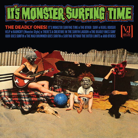 The Deadly Ones It'S Monster Surfing Time (All-Analog) (Bloody Pumpkin Vinyl)