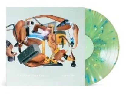 The Dillinger Escape Plan Miss Machine (Mint Green, White and Metallic Silver Tri Color Merge with Mustard, Cyan Blue and White Splatter)