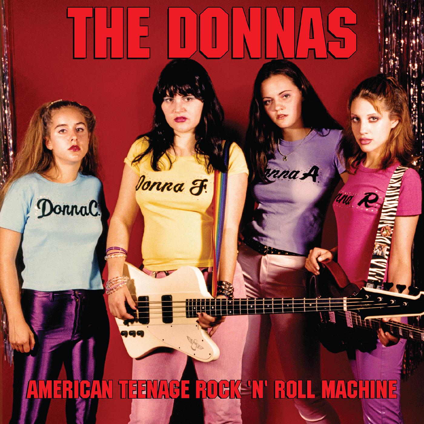 The Donnas American Teenage Rock 'N' Roll Machine (FIRE ORANGE WITH BLACK SWIRL VINYL)