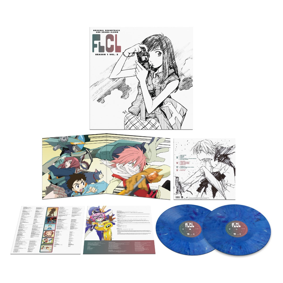 The Pillows FLCL Season 1 Vol. 2 - Drama Album (Colored Vinyl, BlueMarble, Gatefold LP Jacket) (2 Lp's)