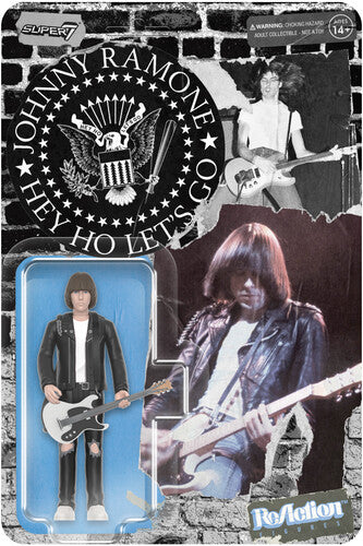 The Ramones Super7 - Johnny Ramone - Reaction Figures - Johnny Ramone (White Shirt) (Collectible, Figure, Action Figure)