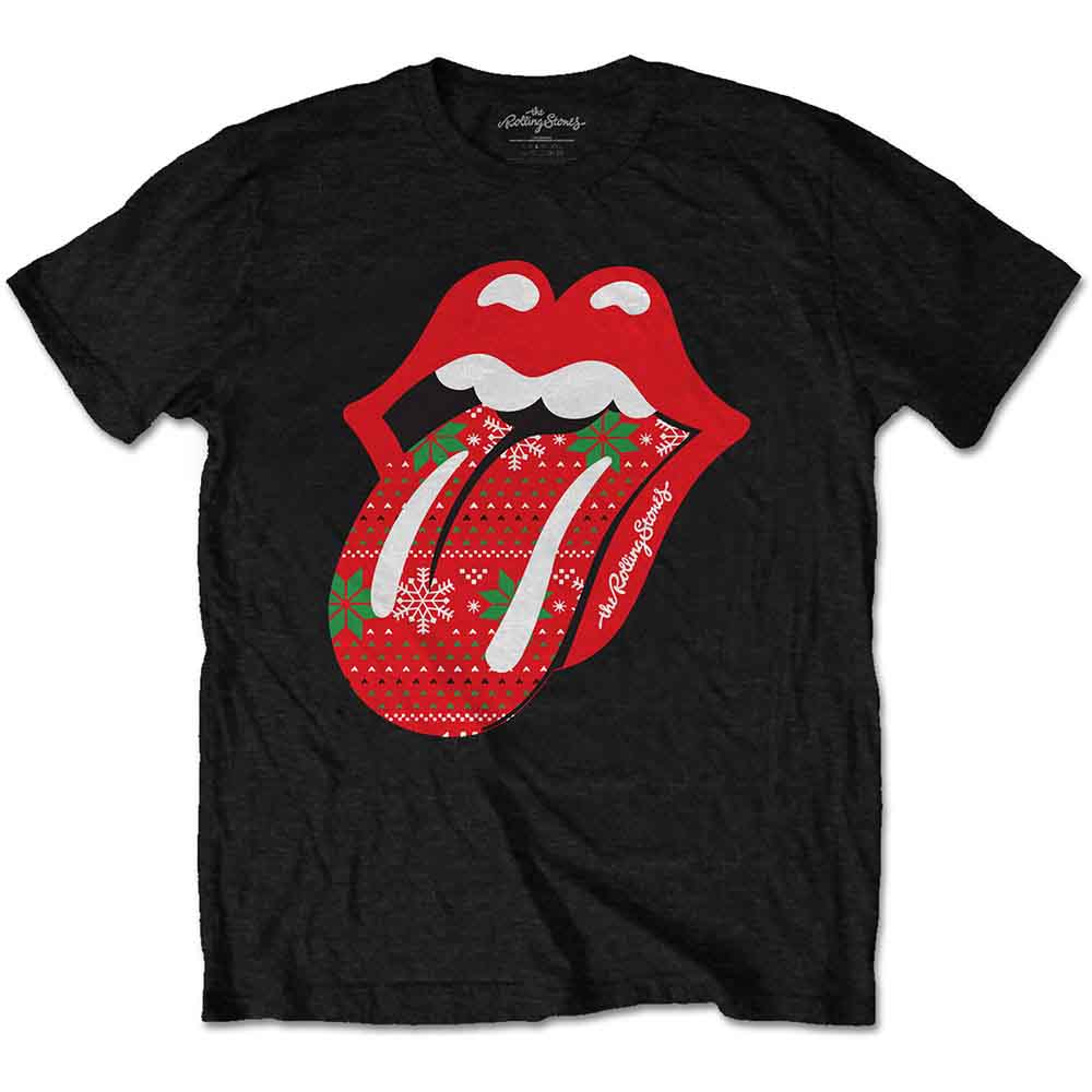 The Rolling Stones Christmas Tongue Black