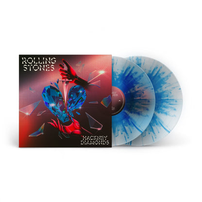 The Rolling Stones Hackney Diamonds (1 Year Anniversary) (Limited Edition, Clear W/ Blue Splatter Colored Vinyl, 180 Gram Vinyl, Booklet) (2 Lp's)