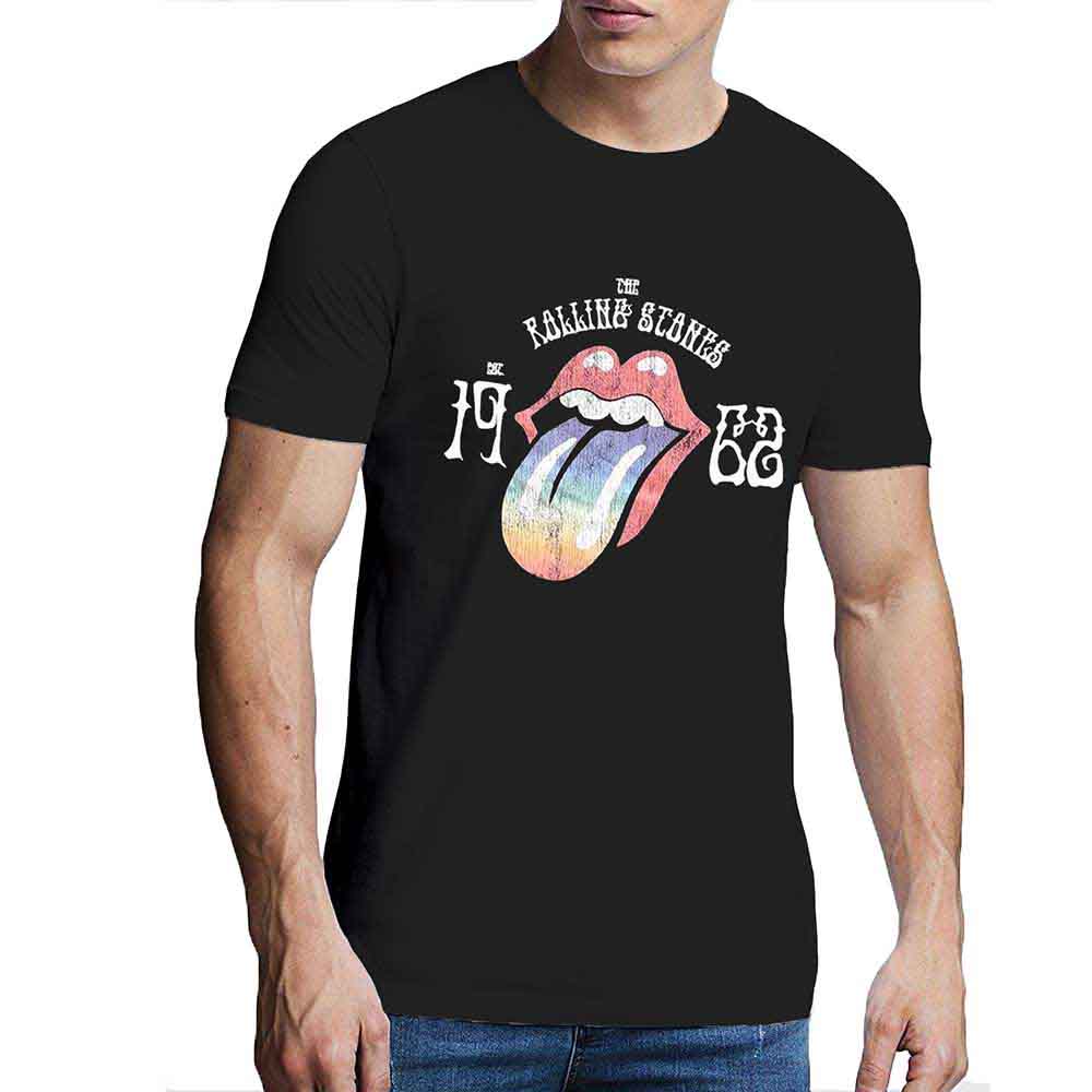 The Rolling Stones Sixty Rainbow Tongue '62 Black