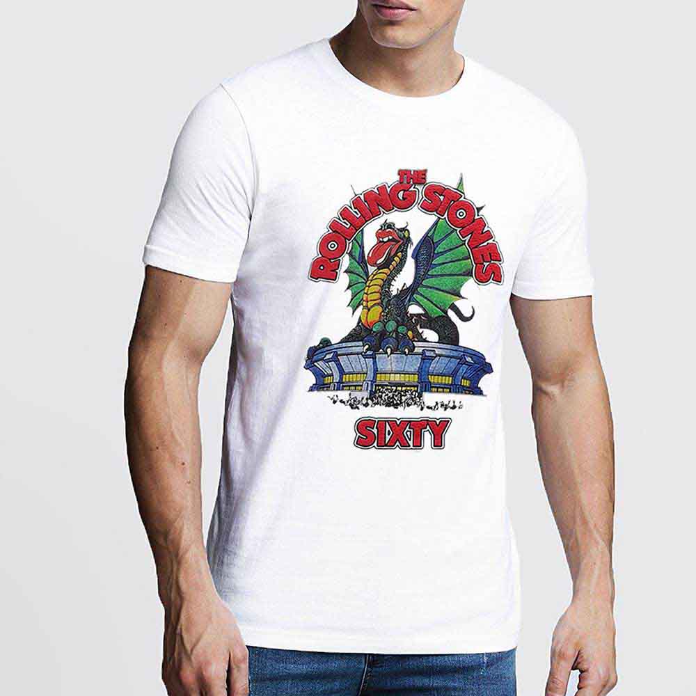 The Rolling Stones Sixty Stadium Dragon White