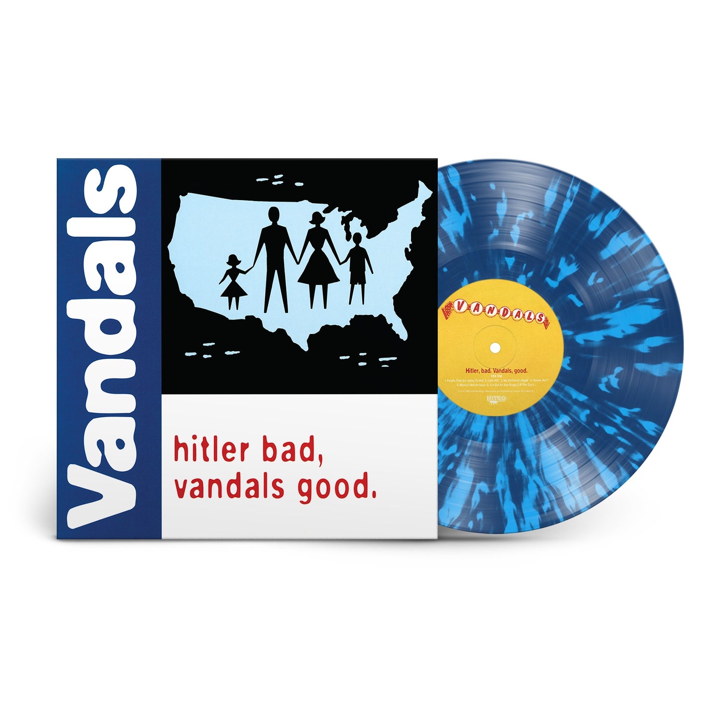 The Vandals Hitler Bad, Vandals Good. (25th Anniversary Edition) [White/Blue Splatter LP]