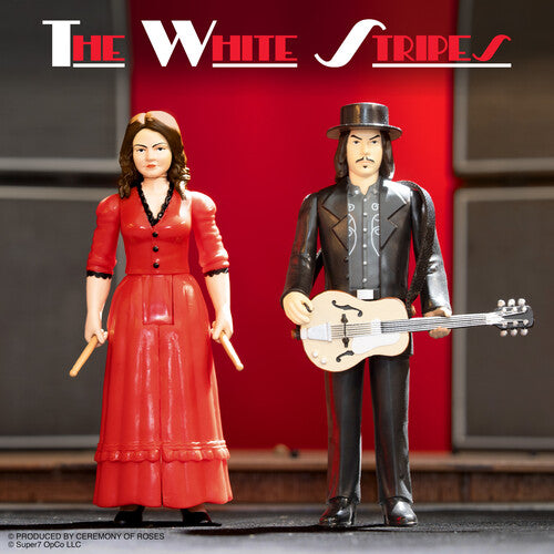 The White Stripes Super7 - White Stripes - ReAction Figures Wv1 - Get Behind Me Satan 2-Pack (Action Figure, Collectible)
