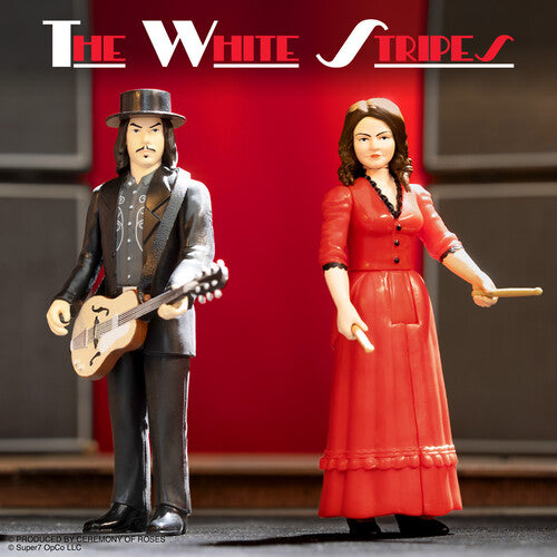 The White Stripes Super7 - White Stripes - ReAction Figures Wv1 - Get Behind Me Satan 2-Pack (Action Figure, Collectible)