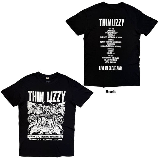 Thin Lizzy Jailbreak Flyer Cleveland ’76 Unisex T-Shirt (Black)
