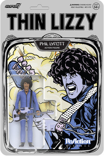 Thin Lizzy Super7 - Thin Lizzy: Phil Lynott- ReAction Figures Wv2 - Jailbreak (Action Figure)