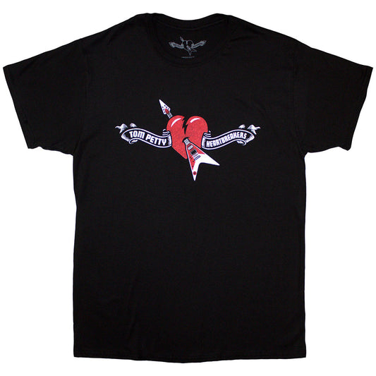 Tom Petty & The Heartbreakers Heart Logo Black