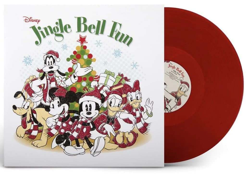 Various Artists Disney Jingle Bell Fun (Limited Edition, Translucent Red Colored Vinyl, Collectible Poster)