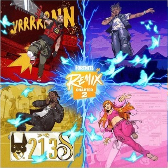 Various Artists Fortnite Remix: Chapter 2 (Indie Exclusive, Limited Edition, Colored Vinyl, Blue)