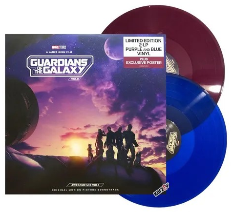 Various Artists Guardians Of The Galaxy Vol. 3: Awesome Mix Vol. 3 (Limited Edition, Translucent Grape & Cobalt Blue Colored Vinyl, Bonus Poster) (2 Lp's)