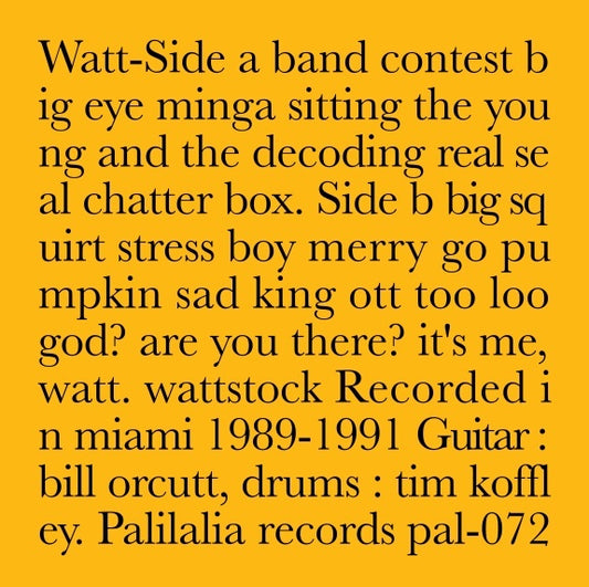 WATT Recorded in Miami 1989-1991