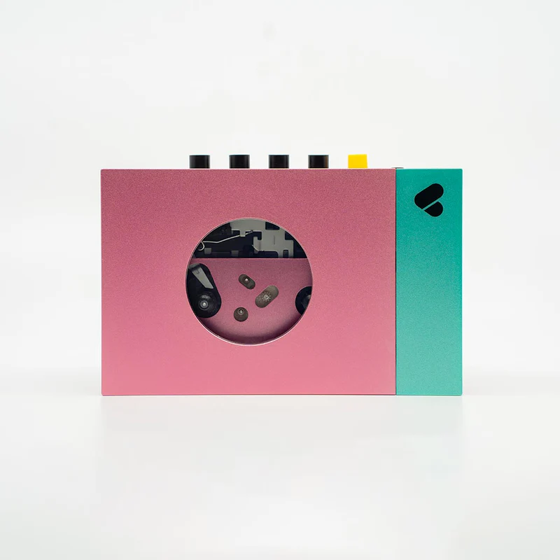 We Are Rewind Portable BT Cassette Player Lecteur rose et vert • Edith