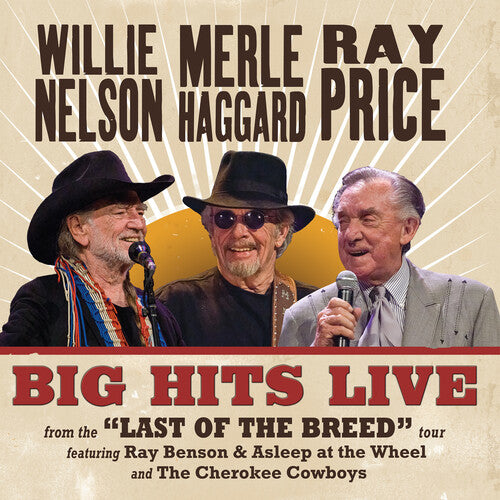 Willie Nelson, Merle Haggard & Ray Price Big Hits Live From The Last Of The Breed Tour (Indie Exclusive, Translucent Maroon Colored Vinyl)