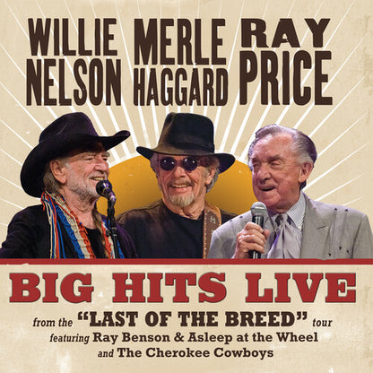 Willie Nelson, Merle Haggard & Ray Price Big Hits Live From The Last Of The Breed Tour (Indie Exclusive, Translucent Maroon Colored Vinyl)