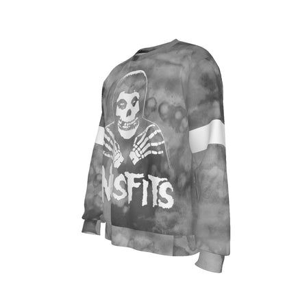 Yoycol Misfits Folded Skull All Over Print Sweatshirt As Shown