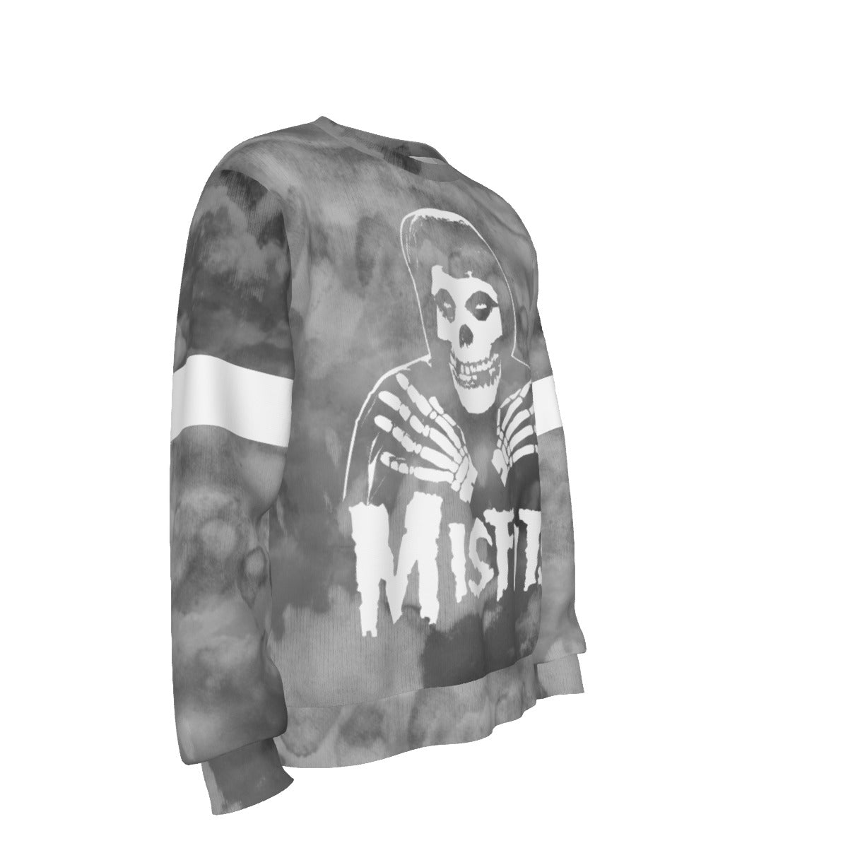 Yoycol Misfits Folded Skull All Over Print Sweatshirt As Shown