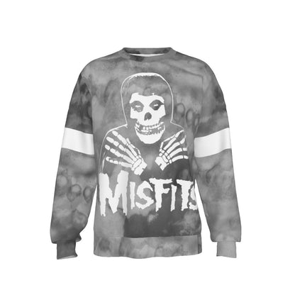 Yoycol Misfits Folded Skull All Over Print Sweatshirt As Shown