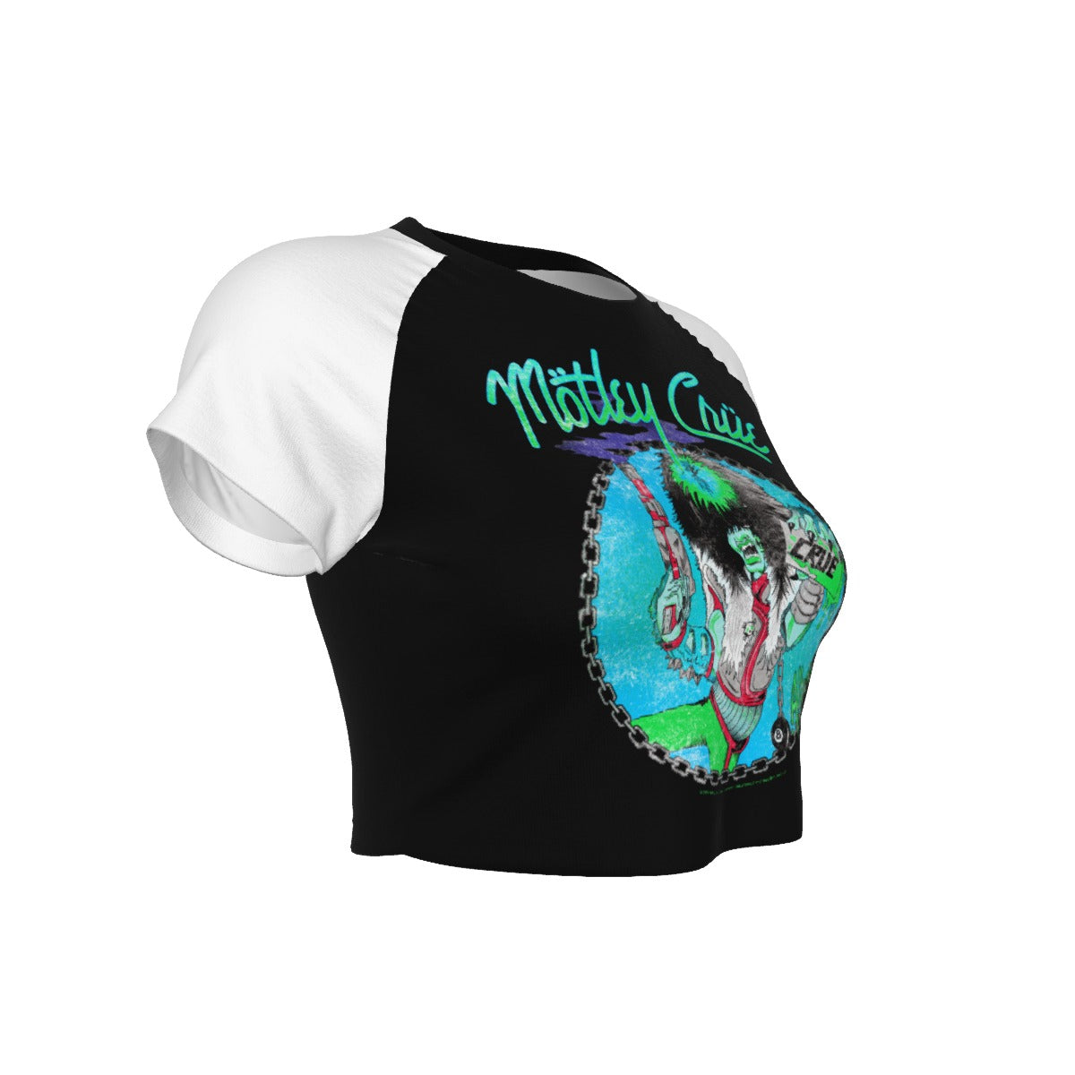 Yoycol Motley Crue Allister Baseball Women's Crop Top As Shown