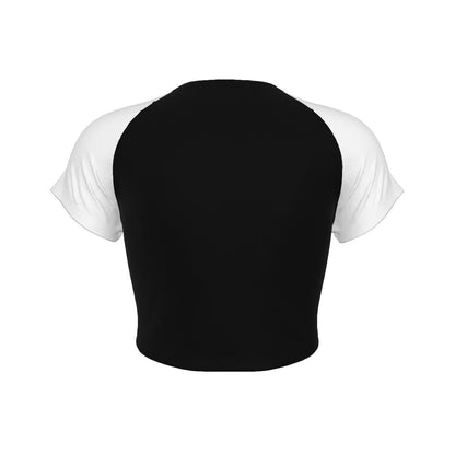 Yoycol Motley Crue Allister Baseball Women's Crop Top As Shown