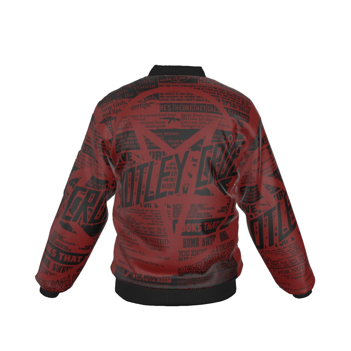 Yoycol Motley Crue Graffiti Bomber Jacket As Shown