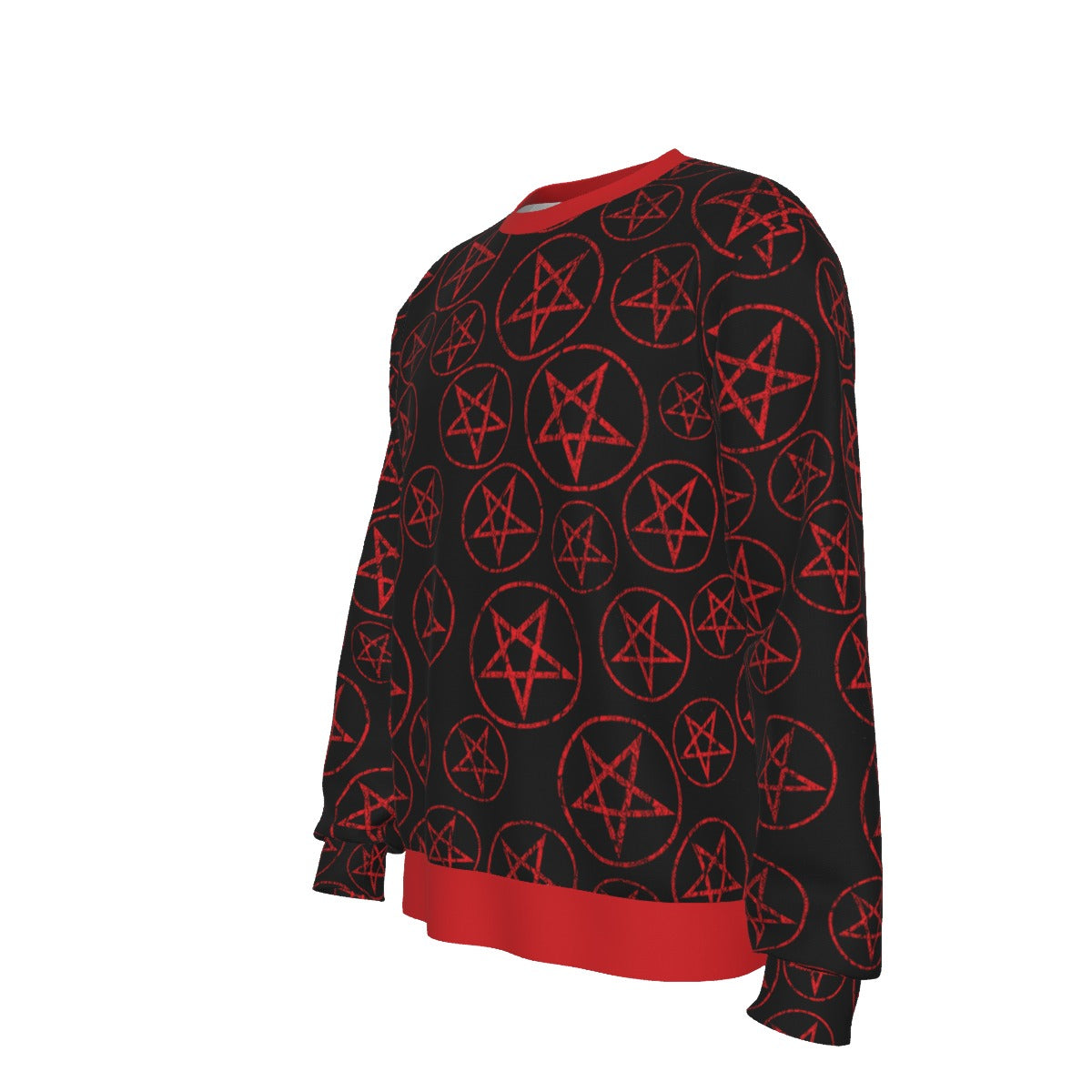 Yoycol Motley Crue Pentagram All Over Print Sweatshirt As Shown